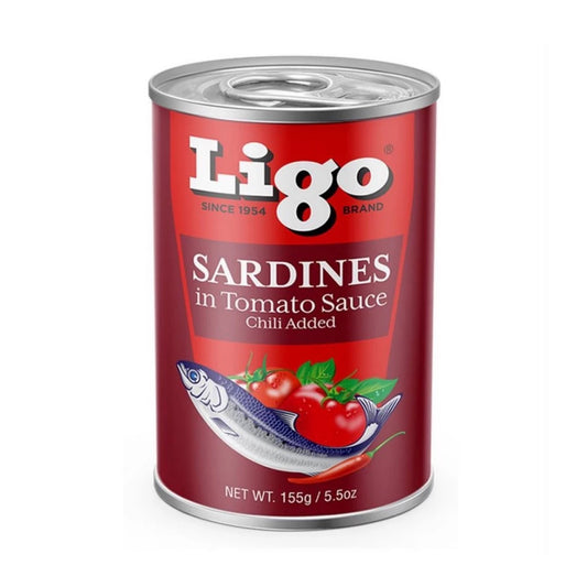 Ligo Sardines in Tomato Sauce (Chili Added) 155g