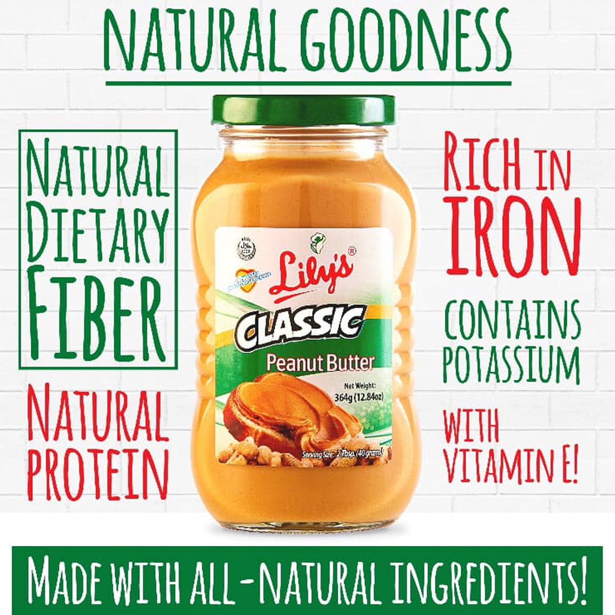 Lily’s Classic Peanut Butter 364g