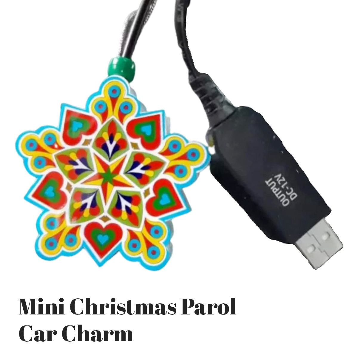 Mini Christmas Parol - Car Charm