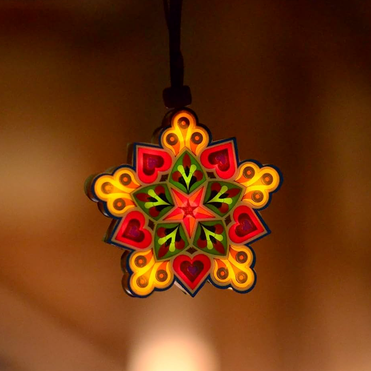 Mini Christmas Parol - Car Charm