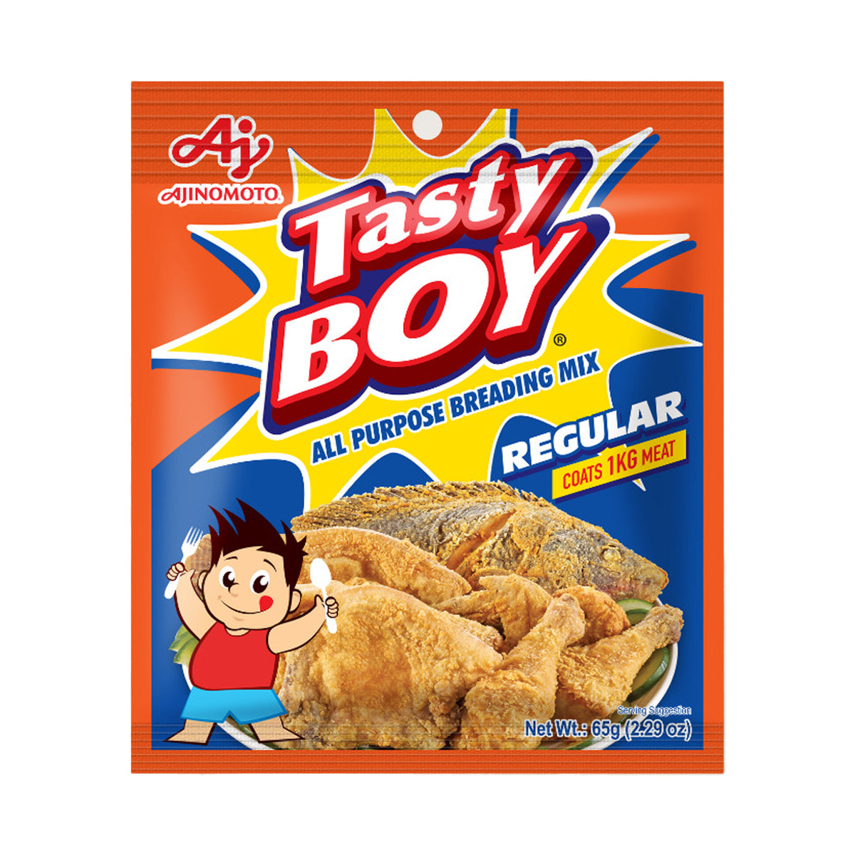 Ajinomoto Tasty Boy All Purpose Breading Mix 65g - Regular