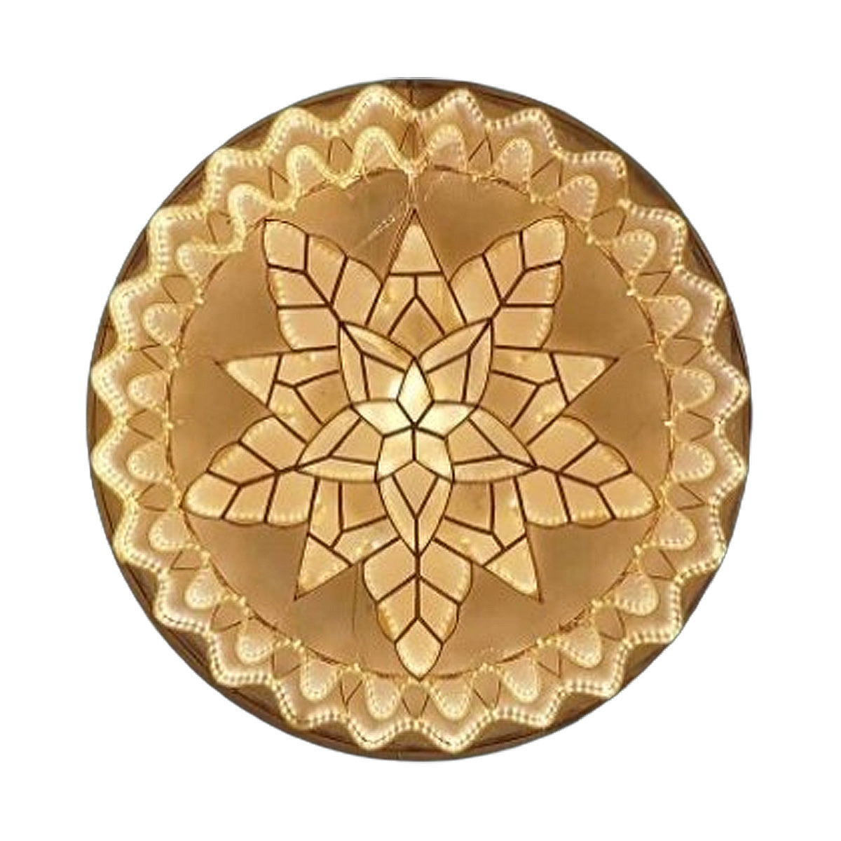 24” Tala Capiz Christmas Parol