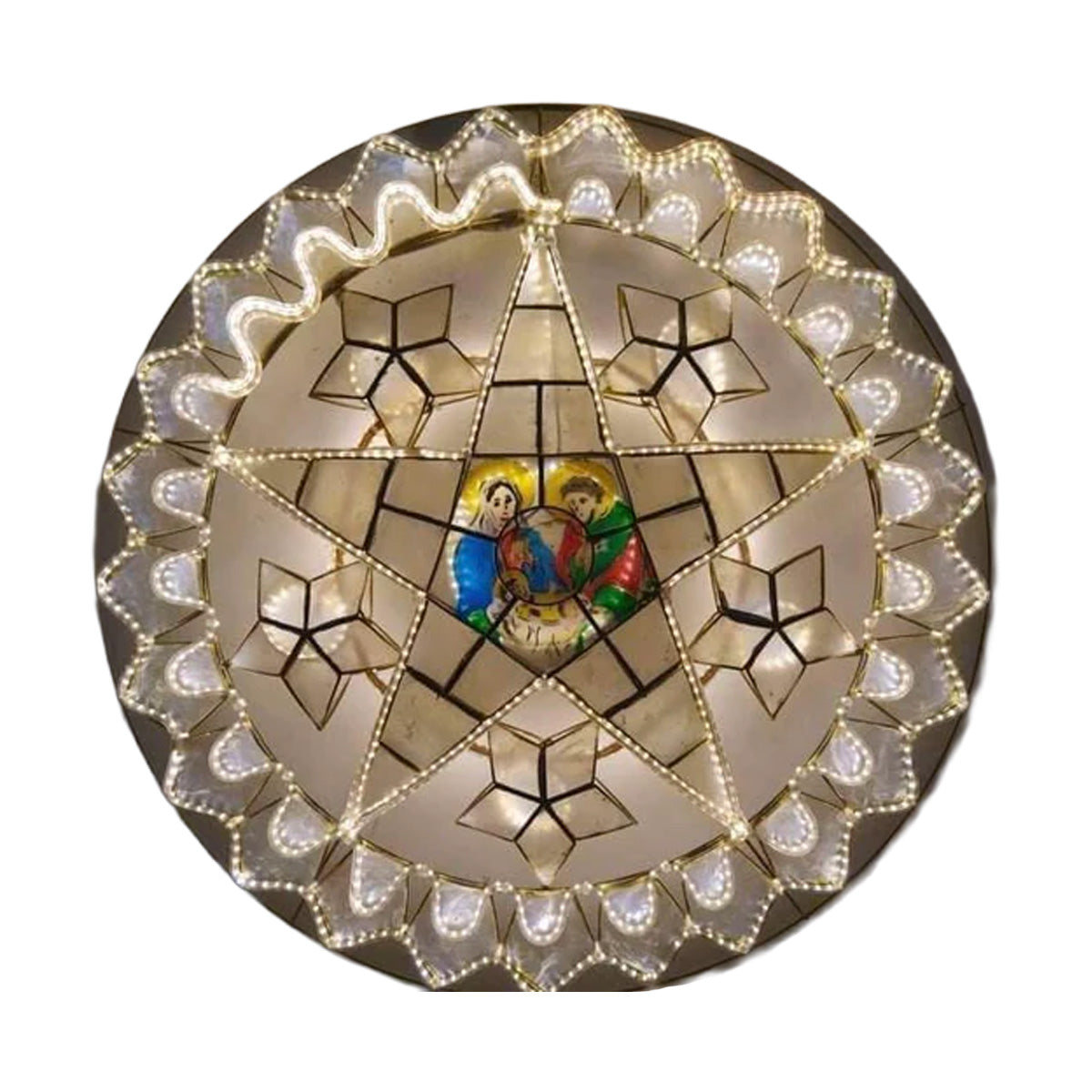 24” Nativity Capiz Christmas Parol