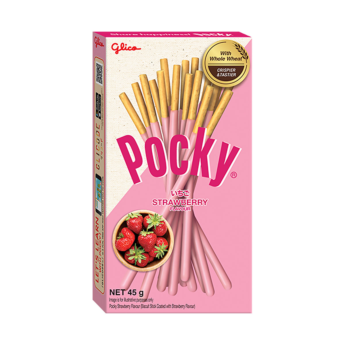 Glico Pocky Strawberry Biscuit Sticks 43g