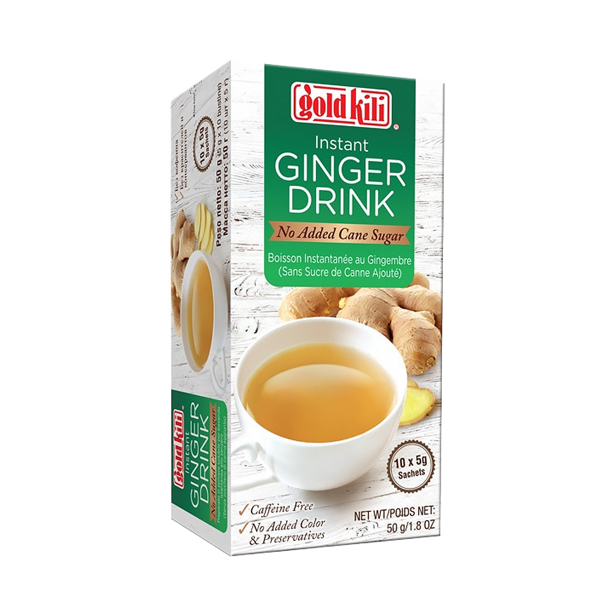 Gold Kili Instant Ginger Drink (Sugar Free) 50g