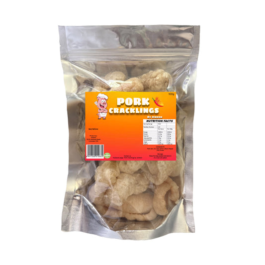Jendom Pork Cracklings (Chicharon) - Spicy 100g