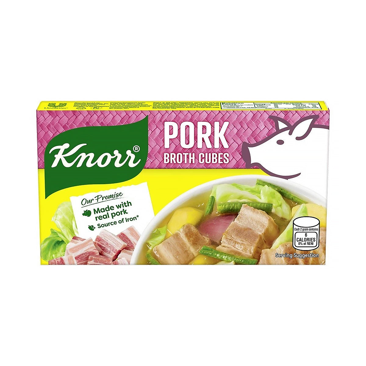 Knorr Pork Broth Cubes 60g - front packaging