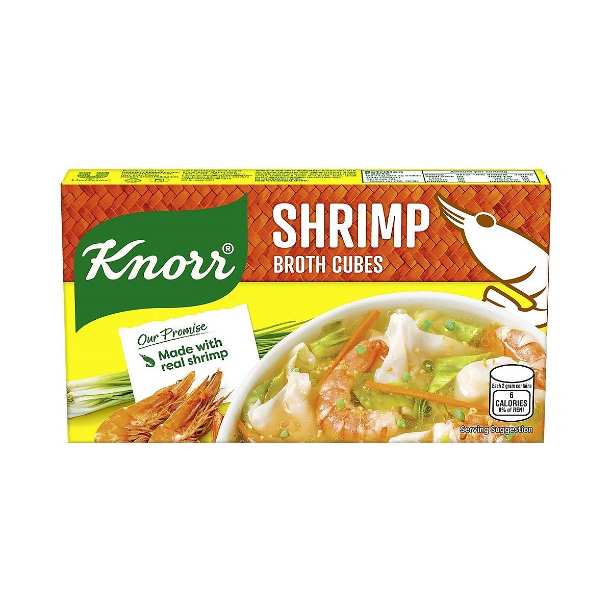 Knorr Shrimp Broth Cubes 60g - front packaging