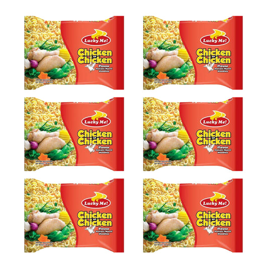 Lucky Me! Chicken Instant Noodles (6 x 55g Pack)