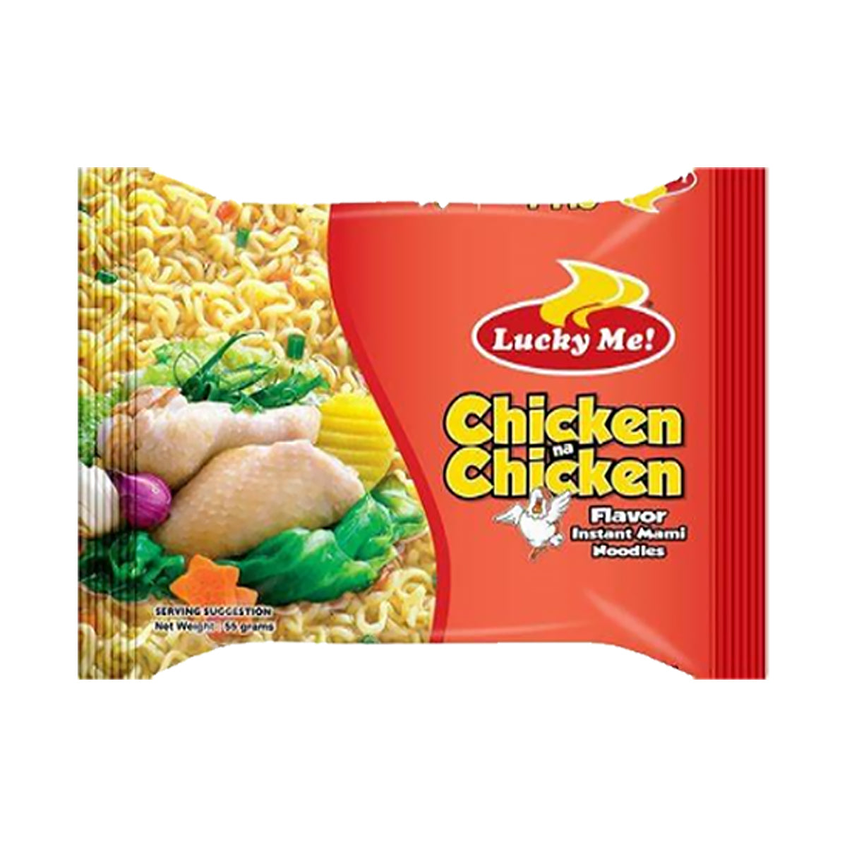 Lucky Me! Chicken Instant Noodles (6 x 55g Pack)