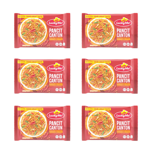 Lucky Me! Pancit Canton Hot Chili (6 x 60g Pack)
