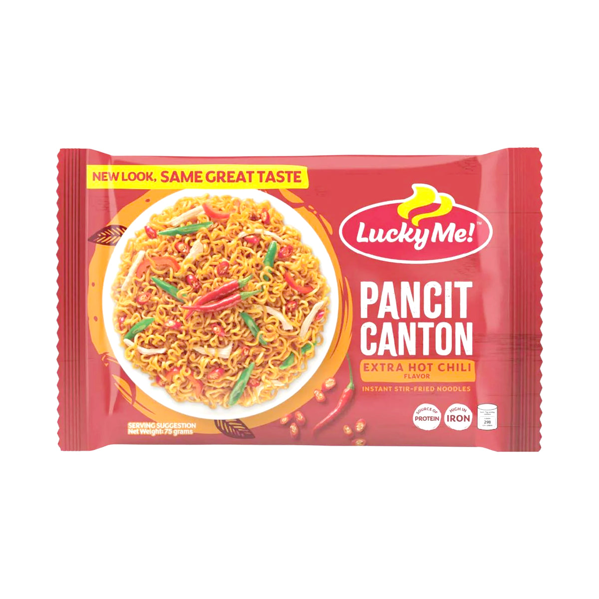 Lucky Me! Pancit Canton Hot Chili (6 x 60g Pack)