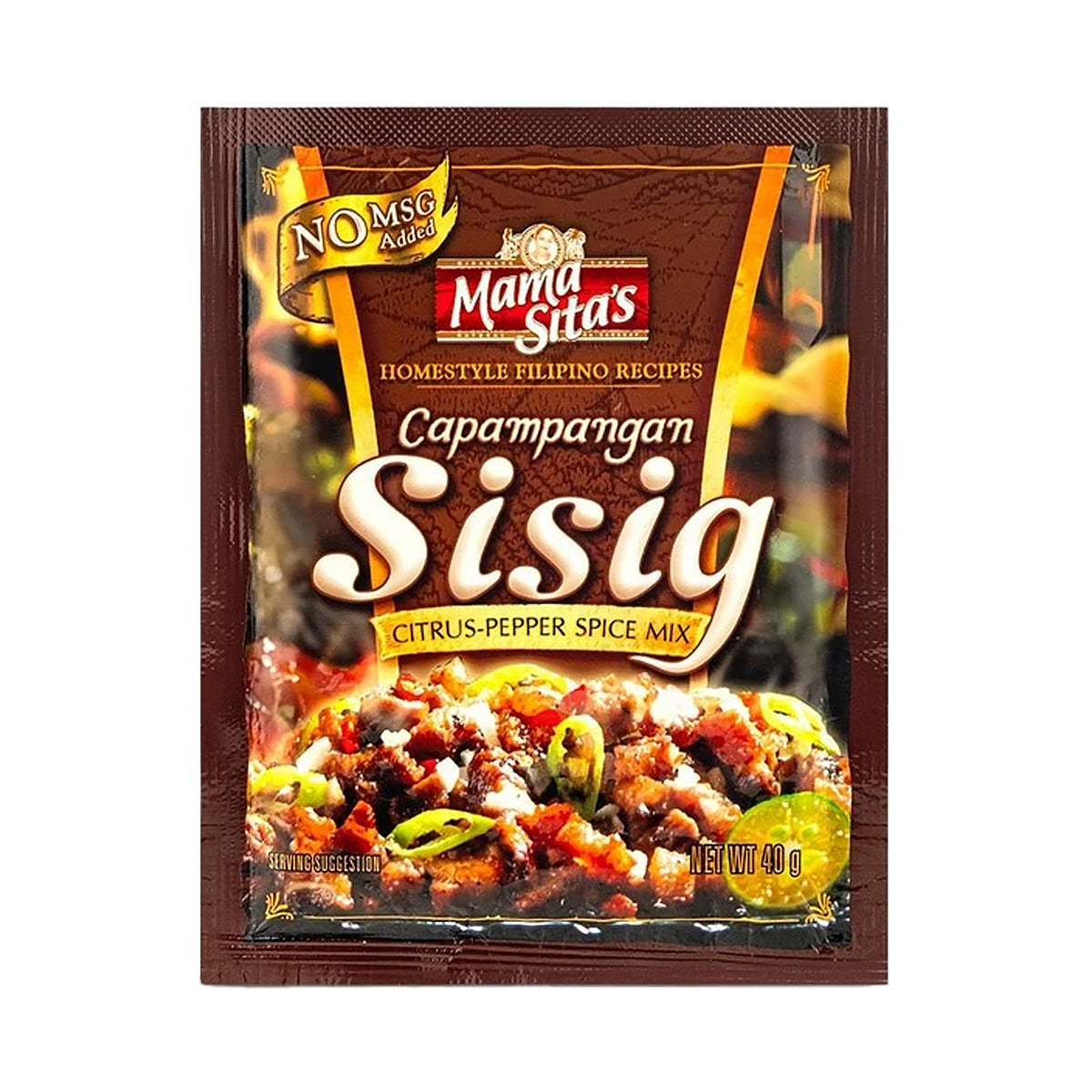 Mama Sita’s Sisig Citrus-Pepper Spice Mix 40g - front