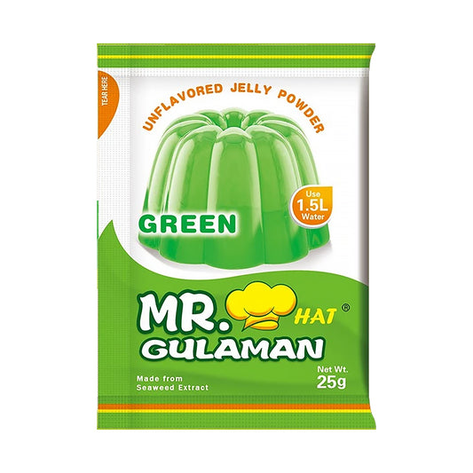 Mr. Hat Gulaman Green Unflavoured Jelly Powder 25g