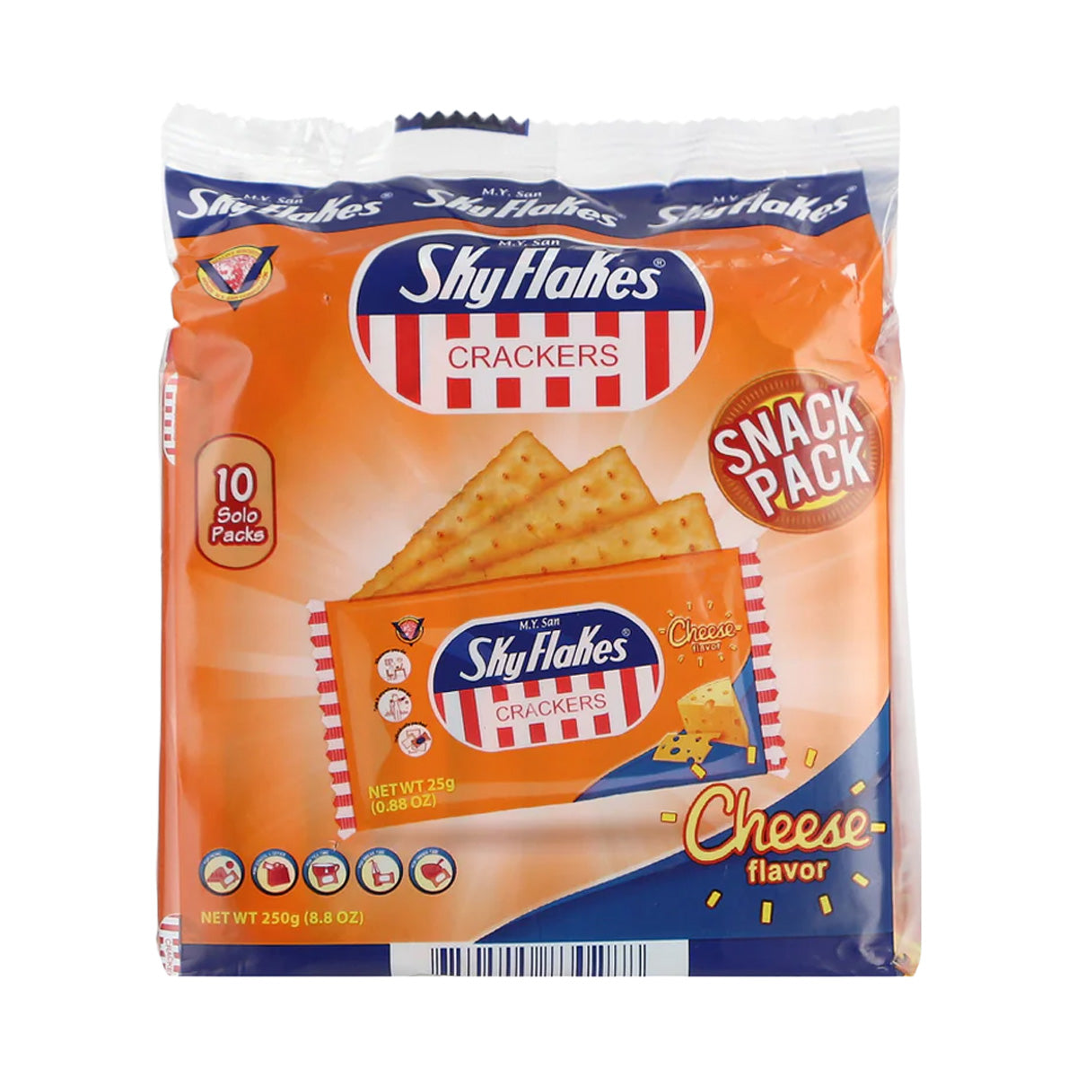 M.Y. San SkyFlakes Crackers Snack Pack Cheese (10 x 25g)