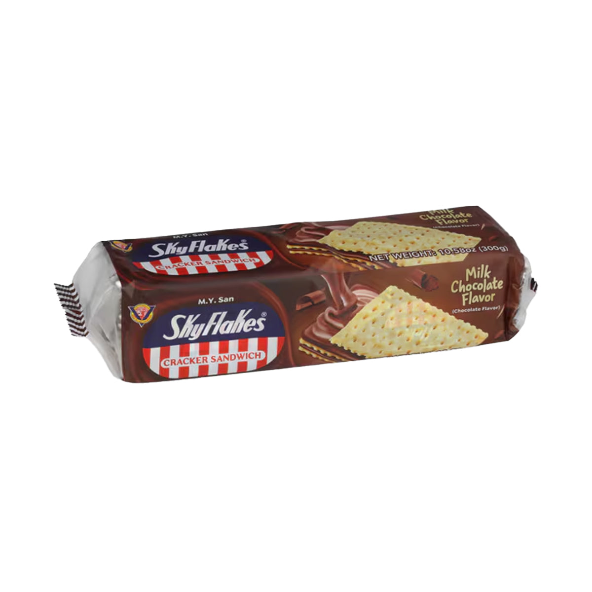 M.Y. San SkyFlakes Cracker Sandwich Chocolate (Pack of 10) 300g