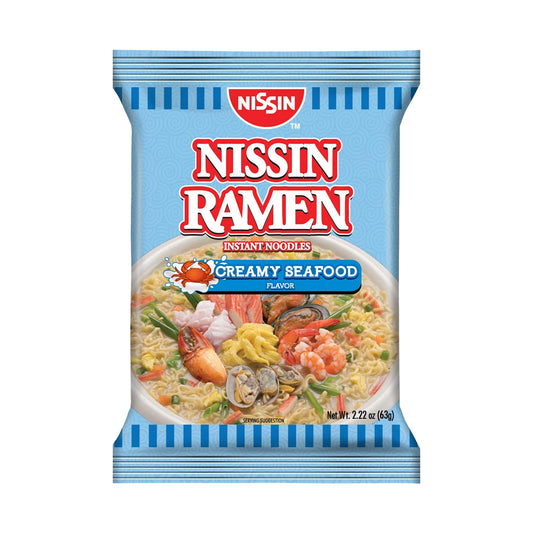 Nissin Ramen Instant Noodles Creamy Seafood 63g