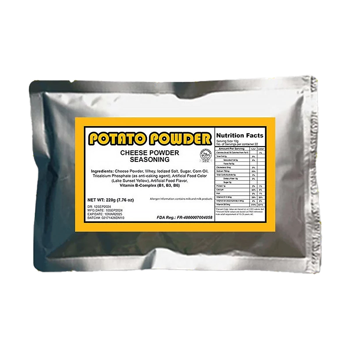 Potato Powder Cheese Powder Seasoning 100g