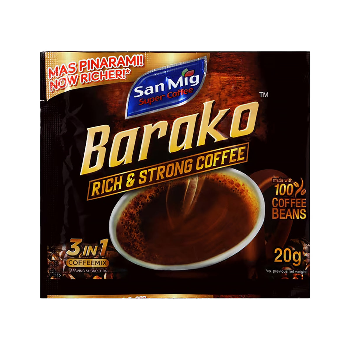 San Mig 3-in-1 Coffee Barako 200g