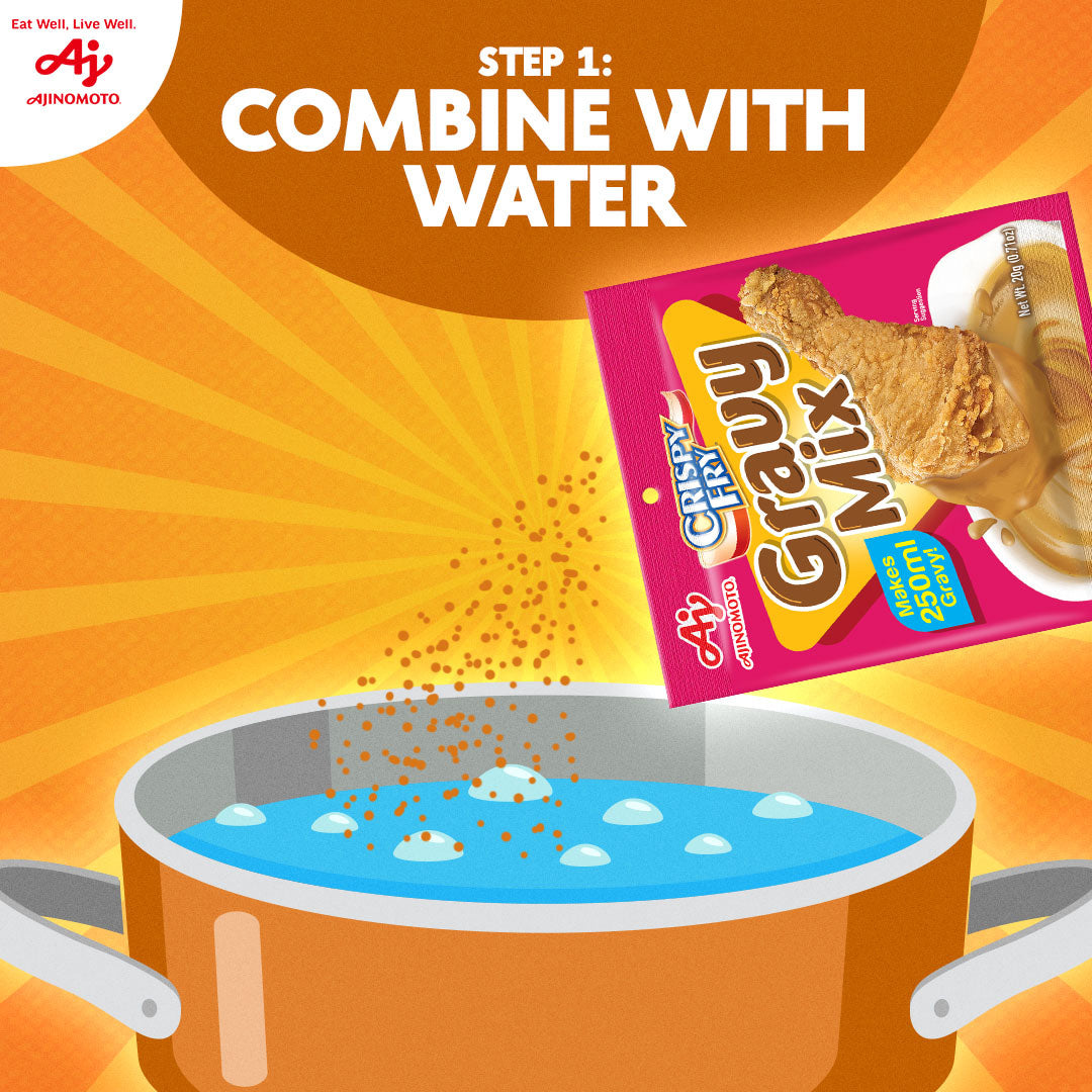 Ajinomoto Crispy Fry Gravy Mix 20g - how to use step 1