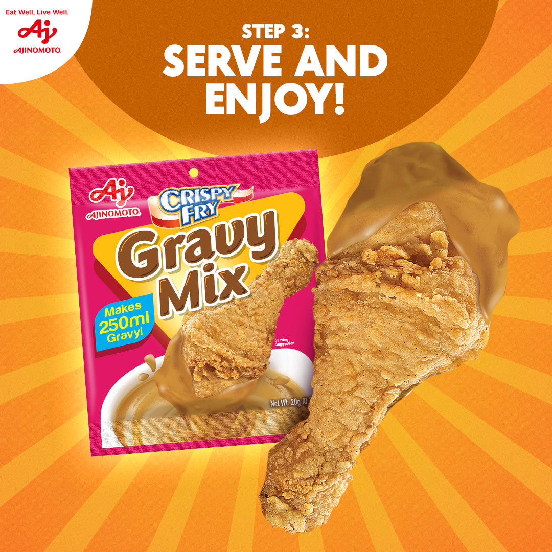 Ajinomoto Crispy Fry Gravy Mix 20g - how to use step 3