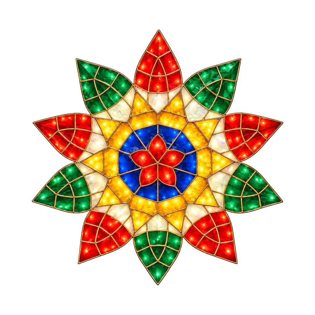 24” Kislap Capiz Christmas Parol