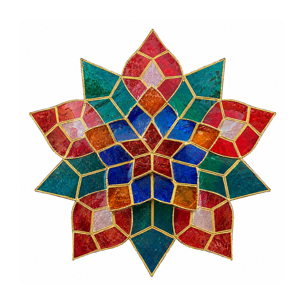 15” Makulay Capiz Christmas Parol