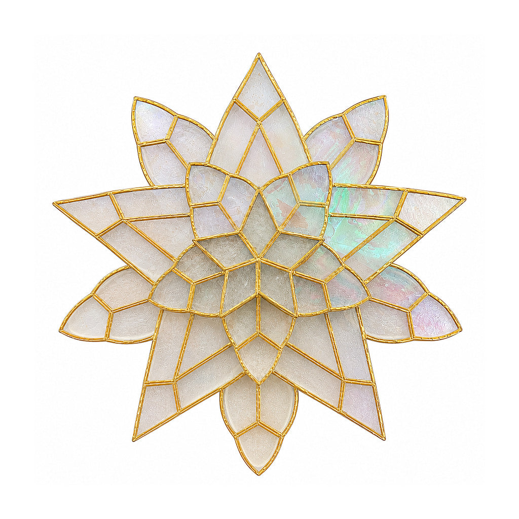 15” Tala Capiz Christmas Parol