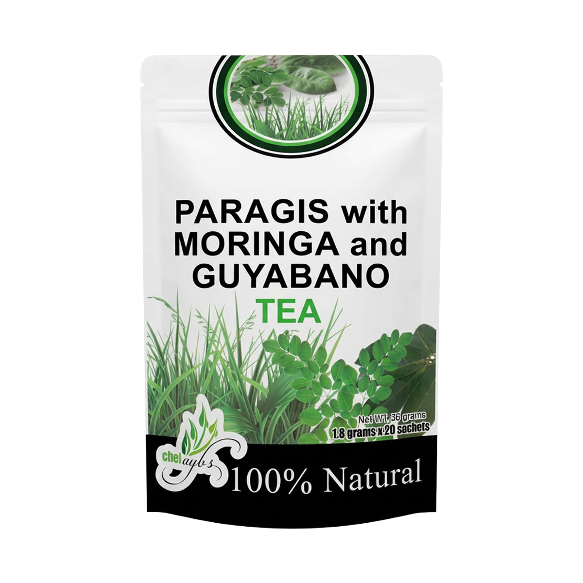 Chef Ayb’s Paragis with Moringa and Guyabano Tea (20 x 1.8g Sachets)