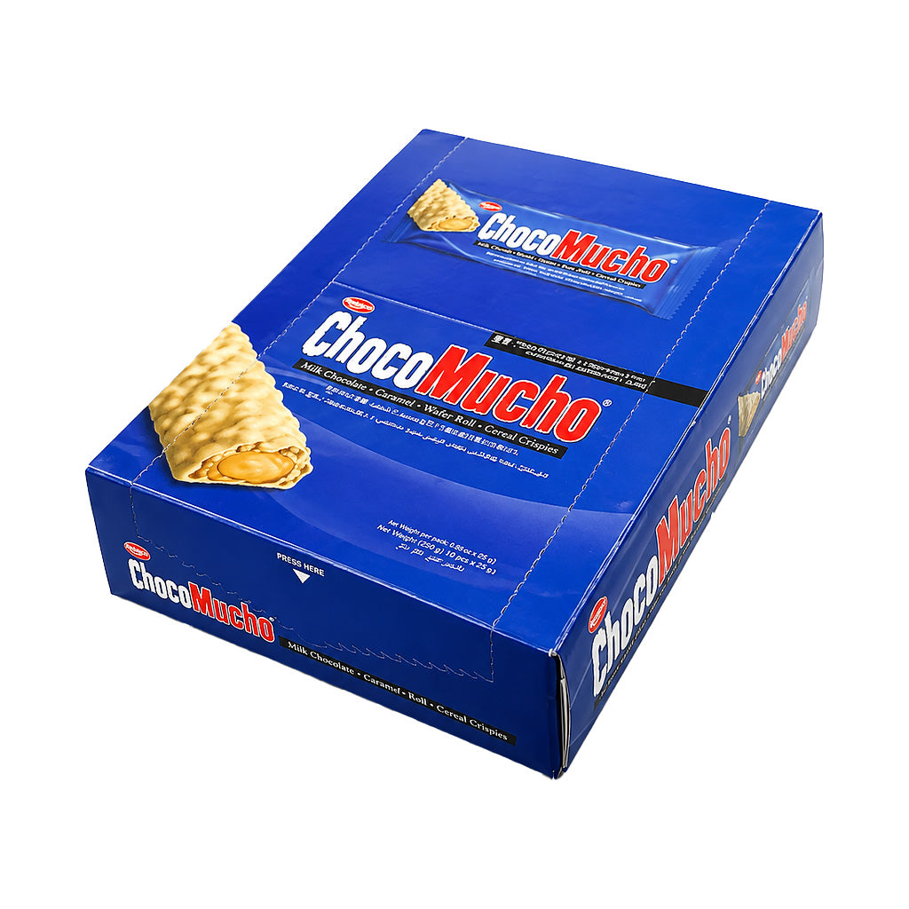 Choco Mucho White Chocolate Caramel Wafer Roll 250g (25g x 10s)