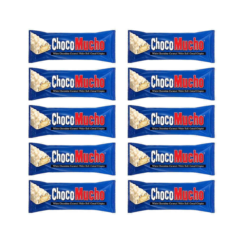 Choco Mucho White Chocolate Caramel Wafer Roll 250g (25g x 10s)