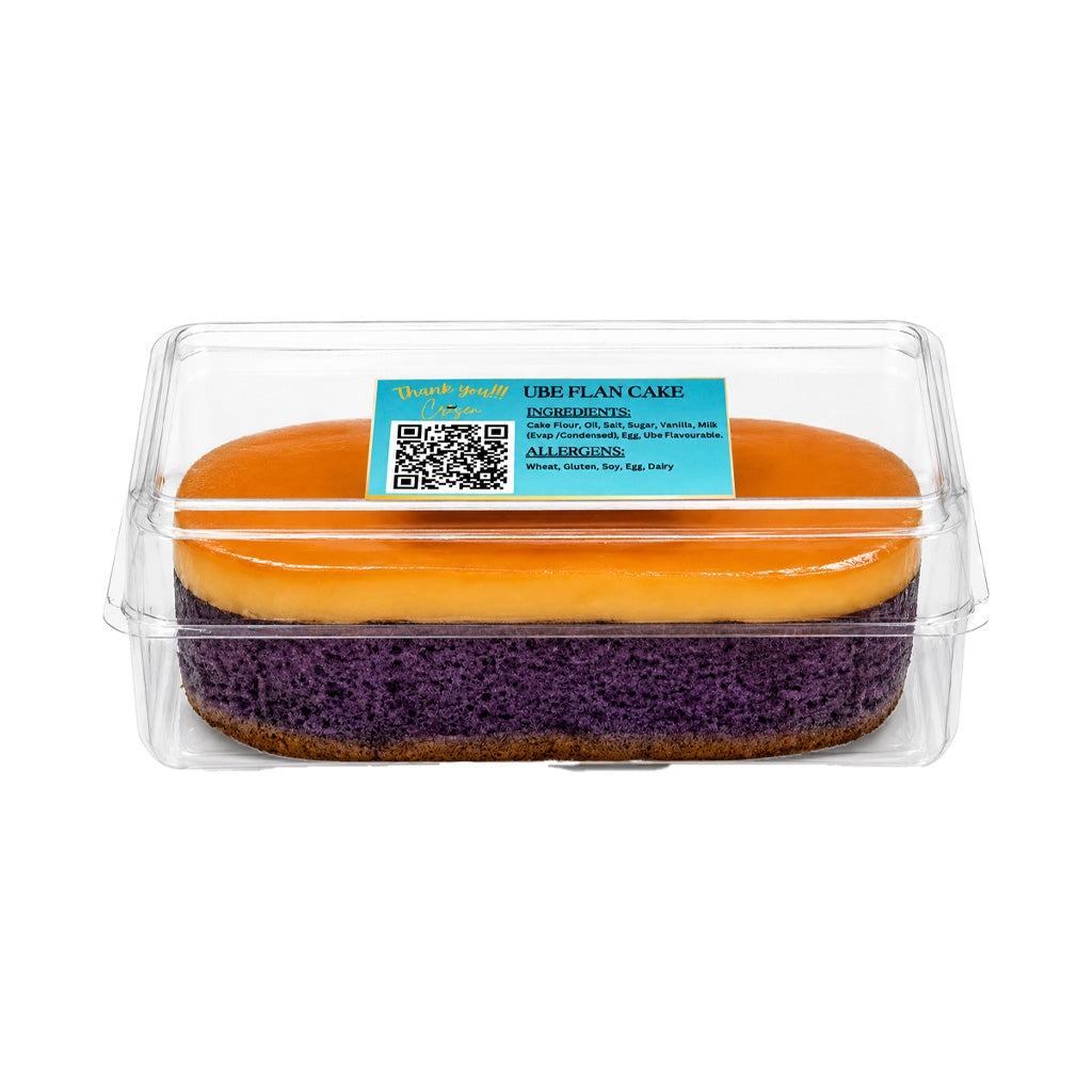 Crisen Pinoyz Favourites Ube Flan Cake
