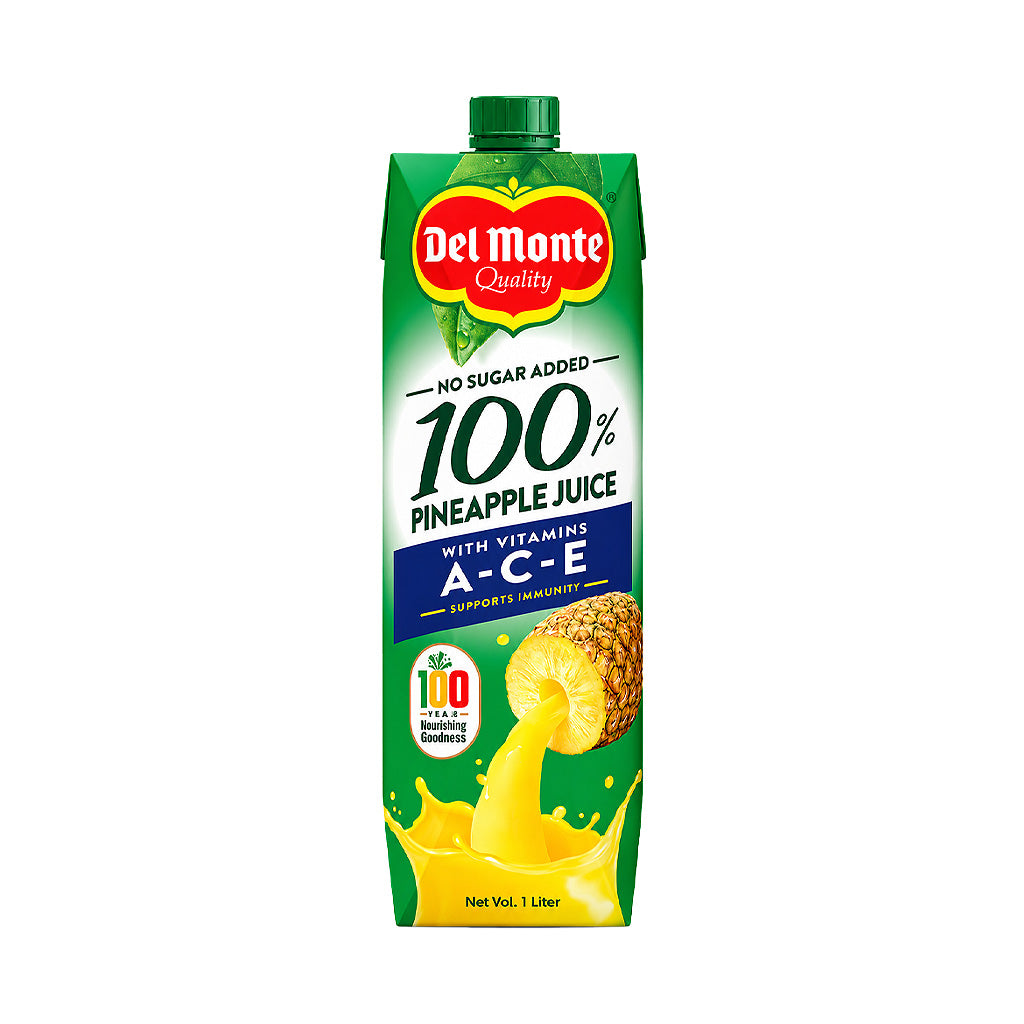 Del Monte 100% Pineapple Juice with Vitamins A-C-E 1L