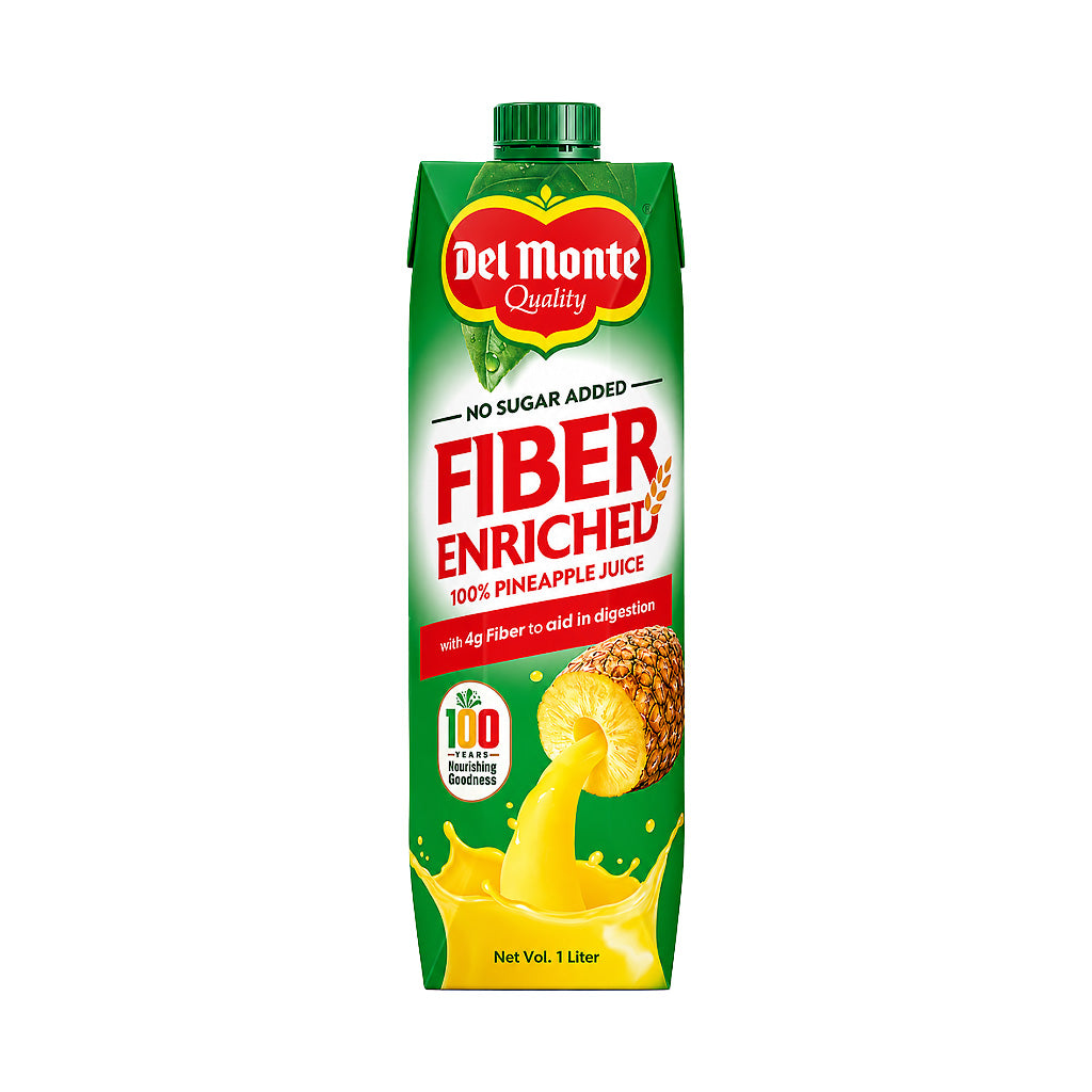 Del Monte Fiber Enriched 100% Pineapple Juice 1L