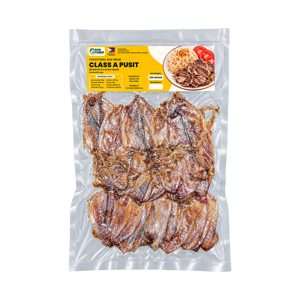Don Pablo Traditional Sun-Dried Class A Pusit 200g