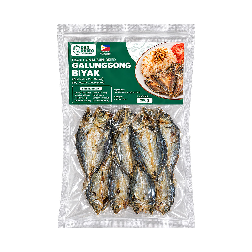 Don Pablo Traditional Sun-Dried Galunggong Biyak 200g