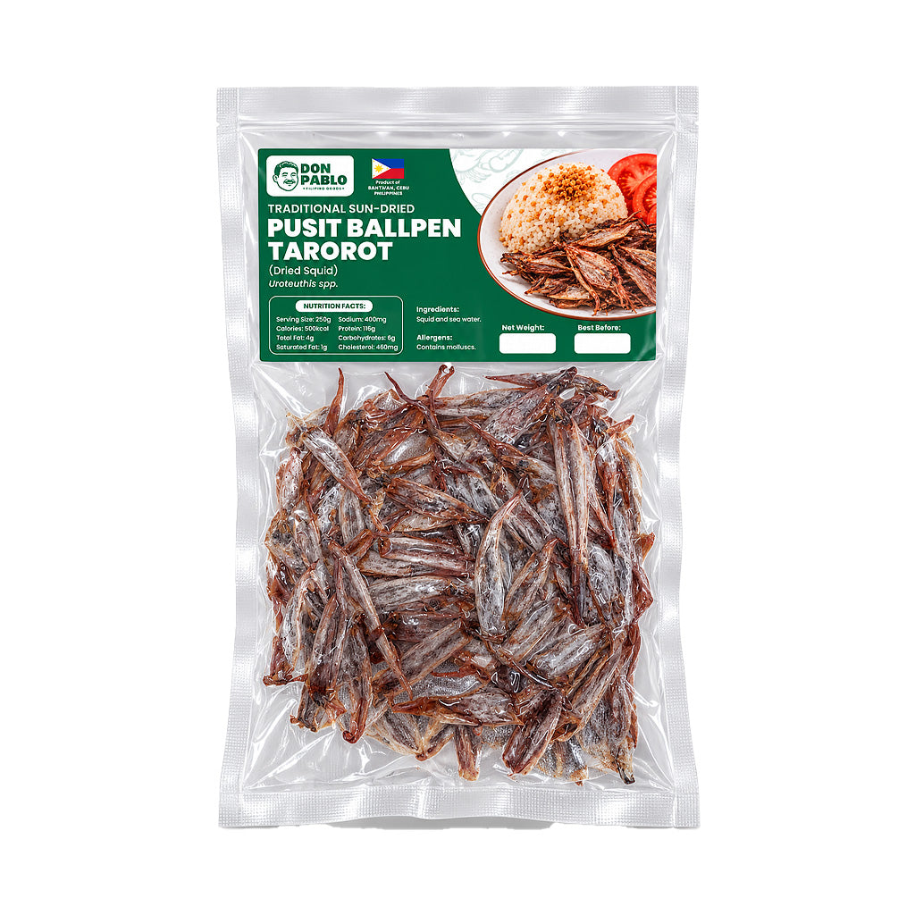 Don Pablo Traditional Sun-Dried Pusit Ballpen Tarorot 200g