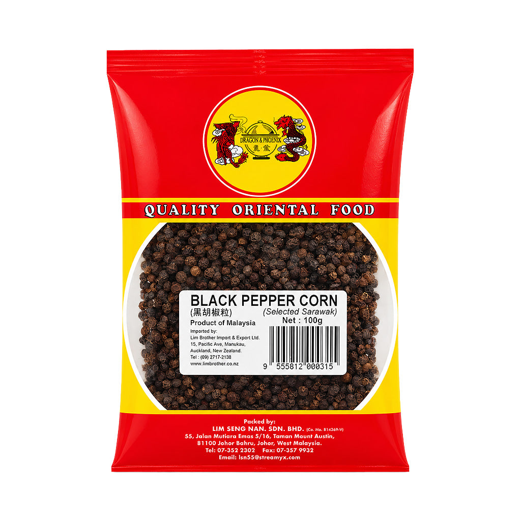 Dragon & Phoenix Black Pepper Corn 100g