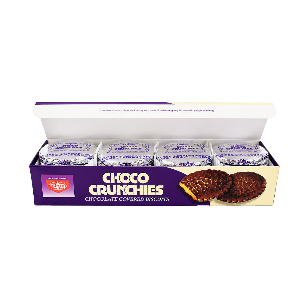 Fibisco Choco Crunchies Chocolate Covered Biscuits 200g