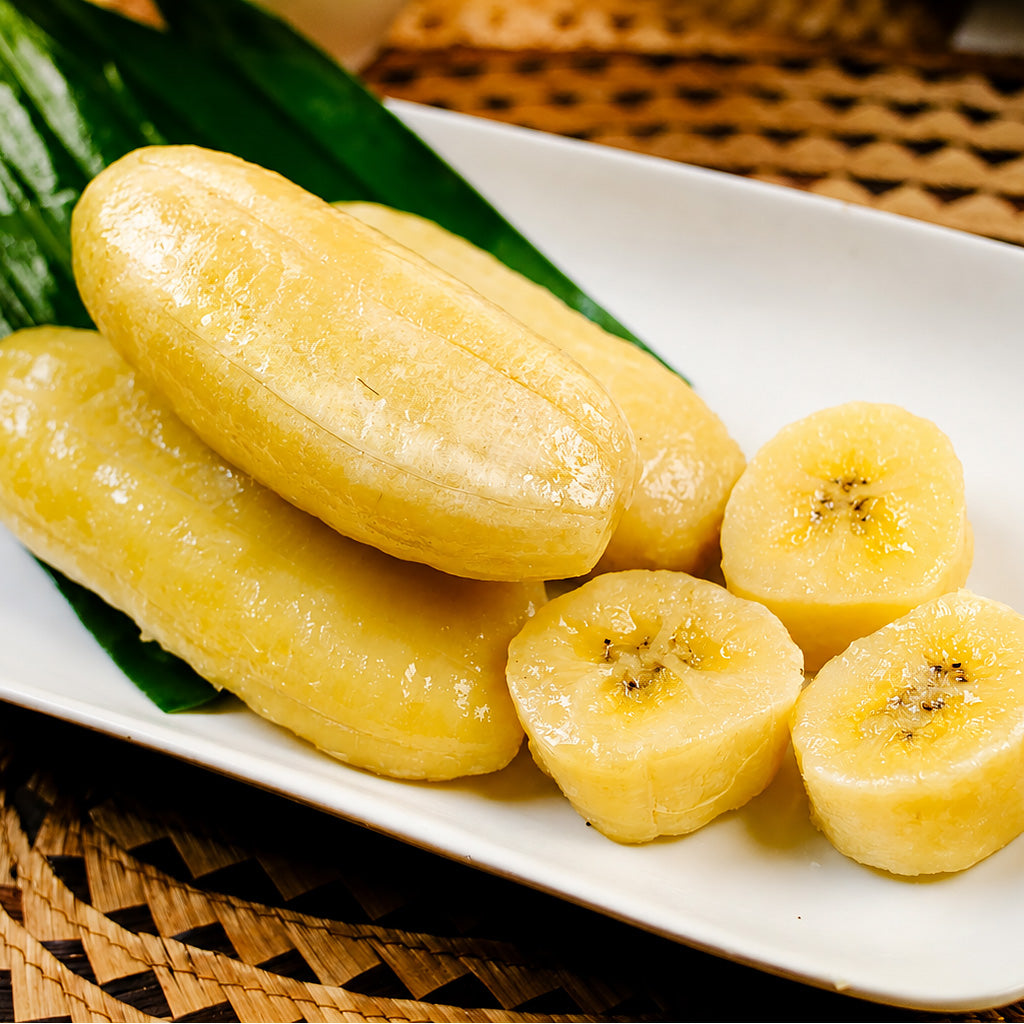 Golden Saba Whole Steamed Saba Bananas 454g