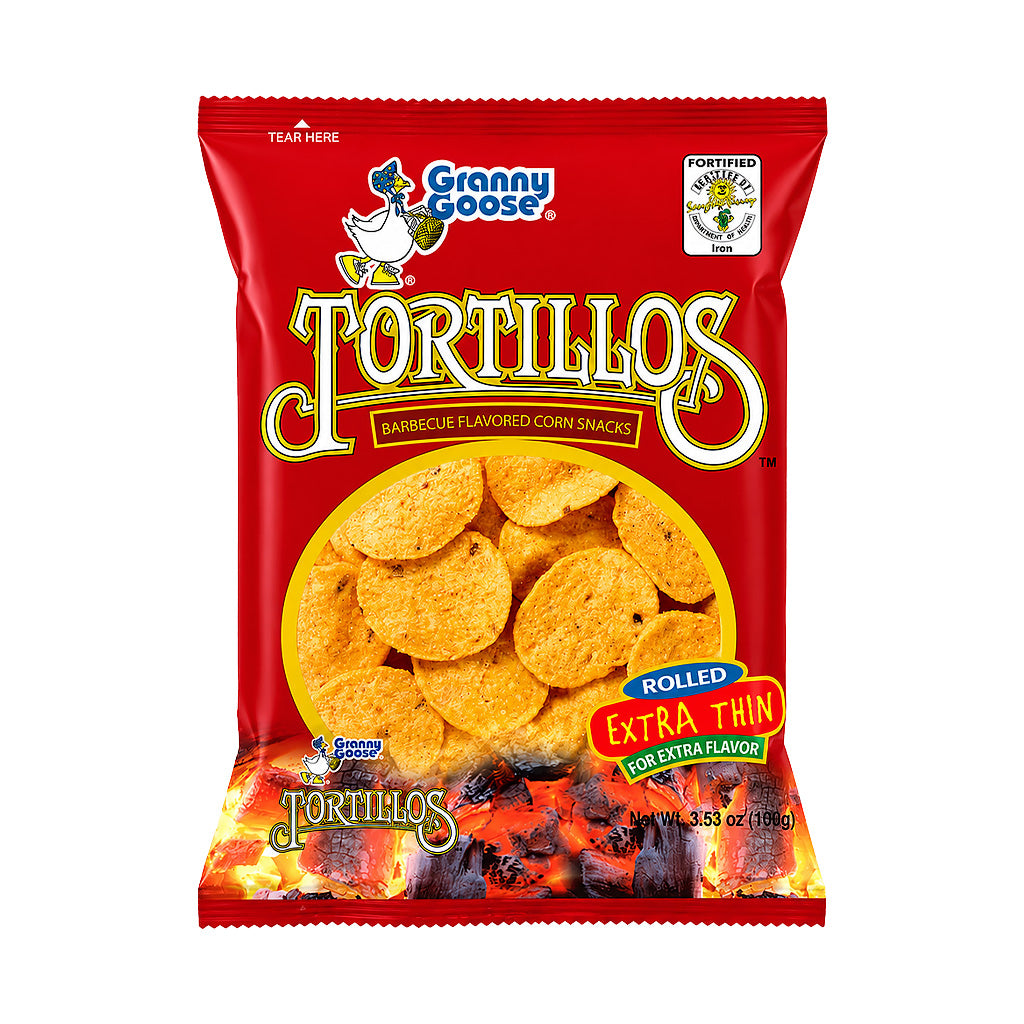 Granny Goose Tortillos Barbecue Flavoured Corn Snack 100g