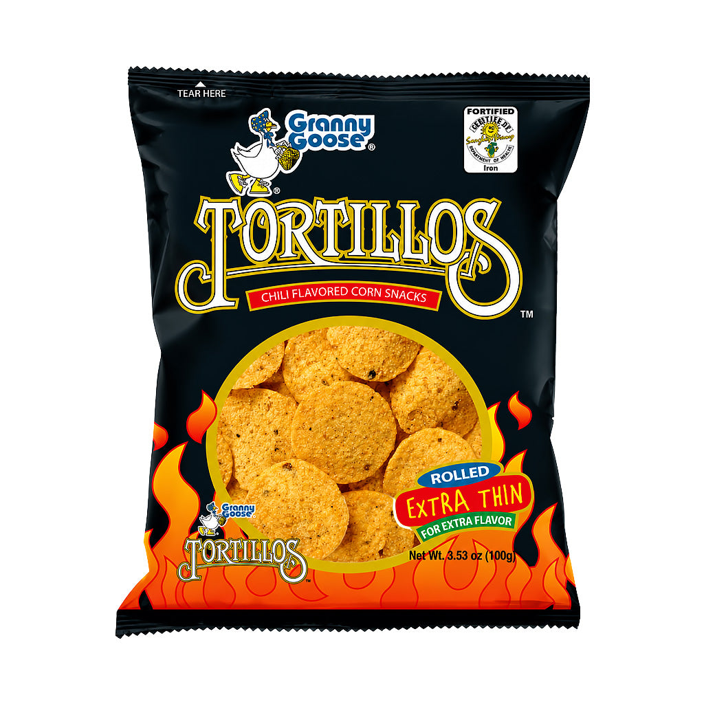 Granny Goose Tortillos Chilli Flavoured Corn Snack 100g