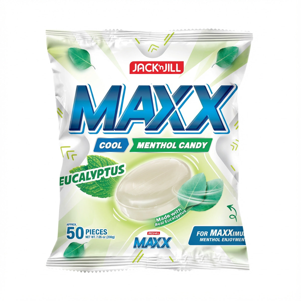 Jack ‘n Jill Maxx Cool Menthol Candy - Eucalyptus Flavour (50pcs)