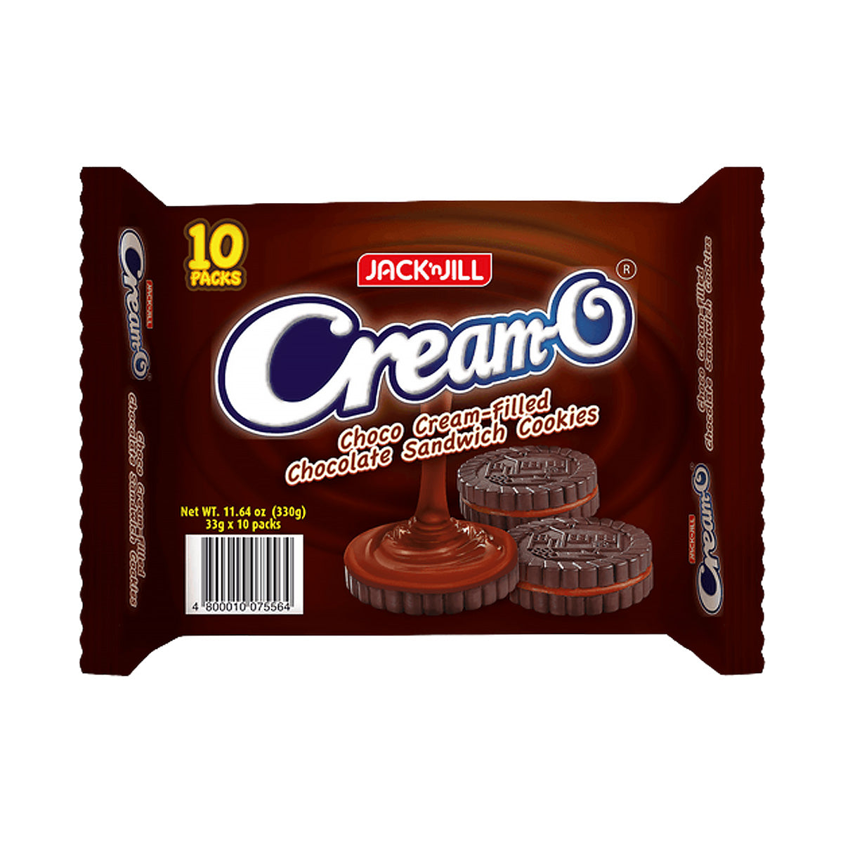 Jack ‘n Jill Cream-O Chocolate Sandwich Cookies (30g x 10 packs)