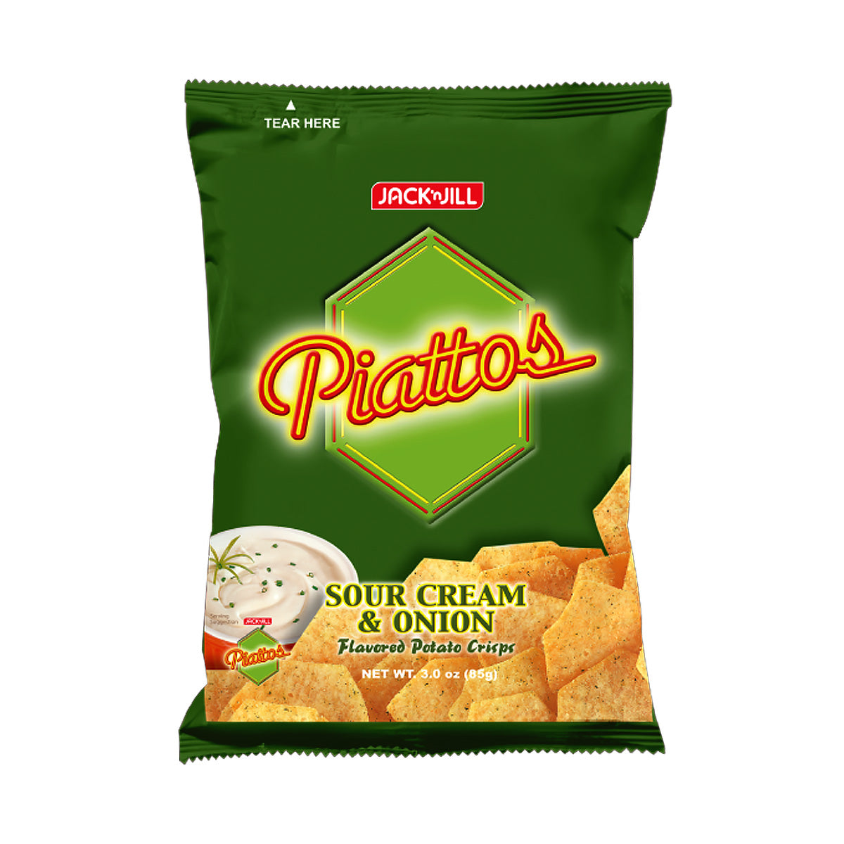 Jack ‘n Jill Piattos Sour Cream & Onion 85g – Barrio
