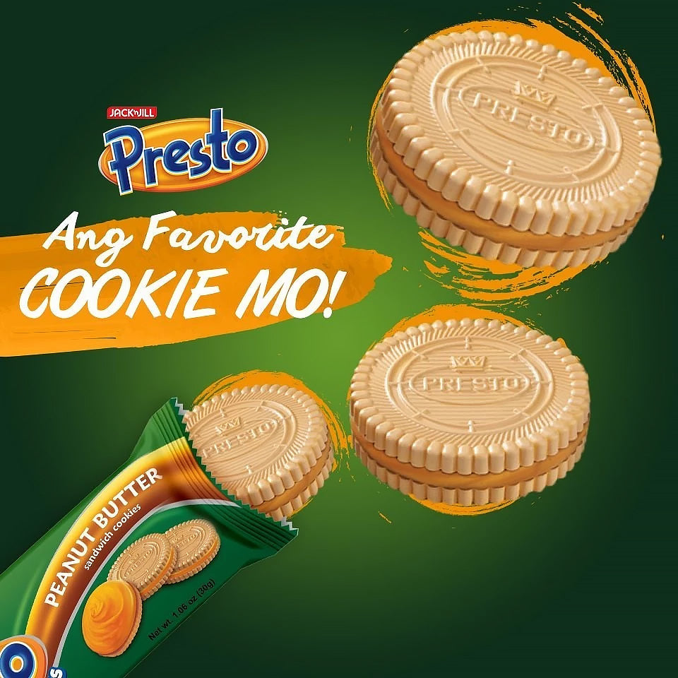 Jack ‘n Jill Presto Creams Peanut Butter Sandwich Cookies (30g x 10 packs)