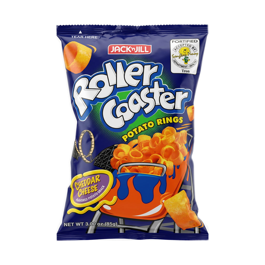 Jack ‘n Jill Roller Coaster Cheddar Cheese Flavoured Potato Snack 85g