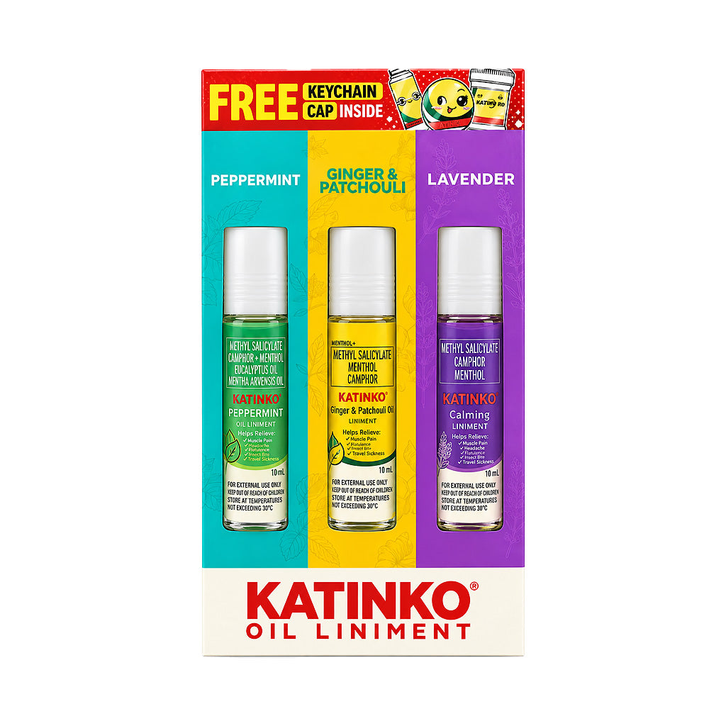 Katinko 3-in-1 Oil Liniment Set (3 pcs x 10ml)