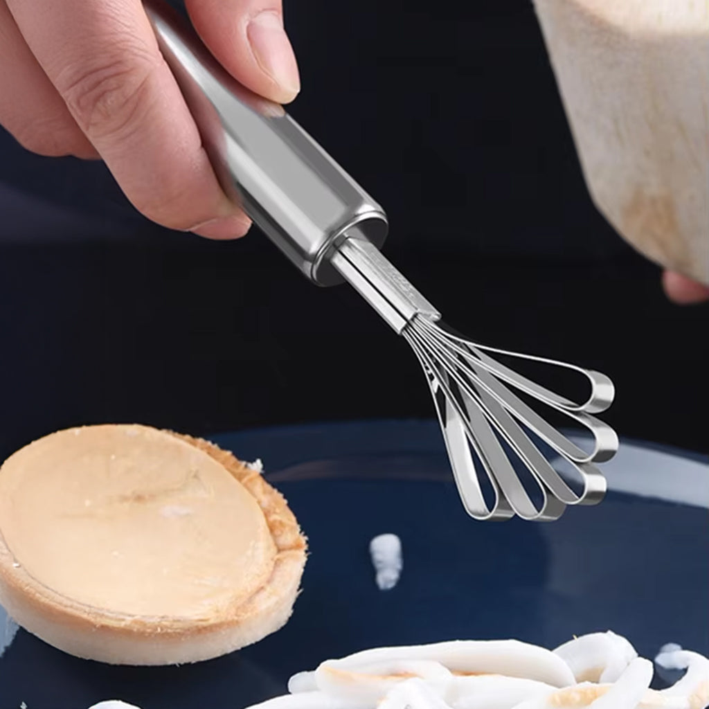 Kusina Kollective Stainless Steel Coconut Grater - how to use