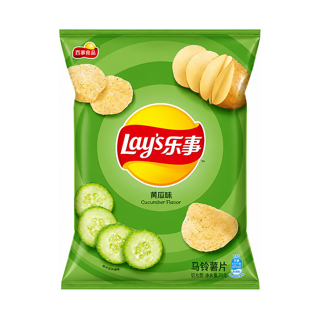 Lay's Cucumber Flavour Potato Chips 70g
